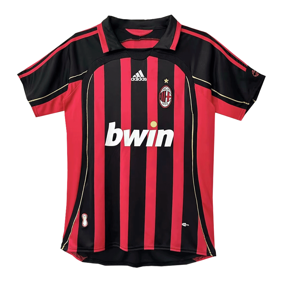 AC Milan KAKA' #22 Retro Jersey Home Soccer Shirt 2006/07