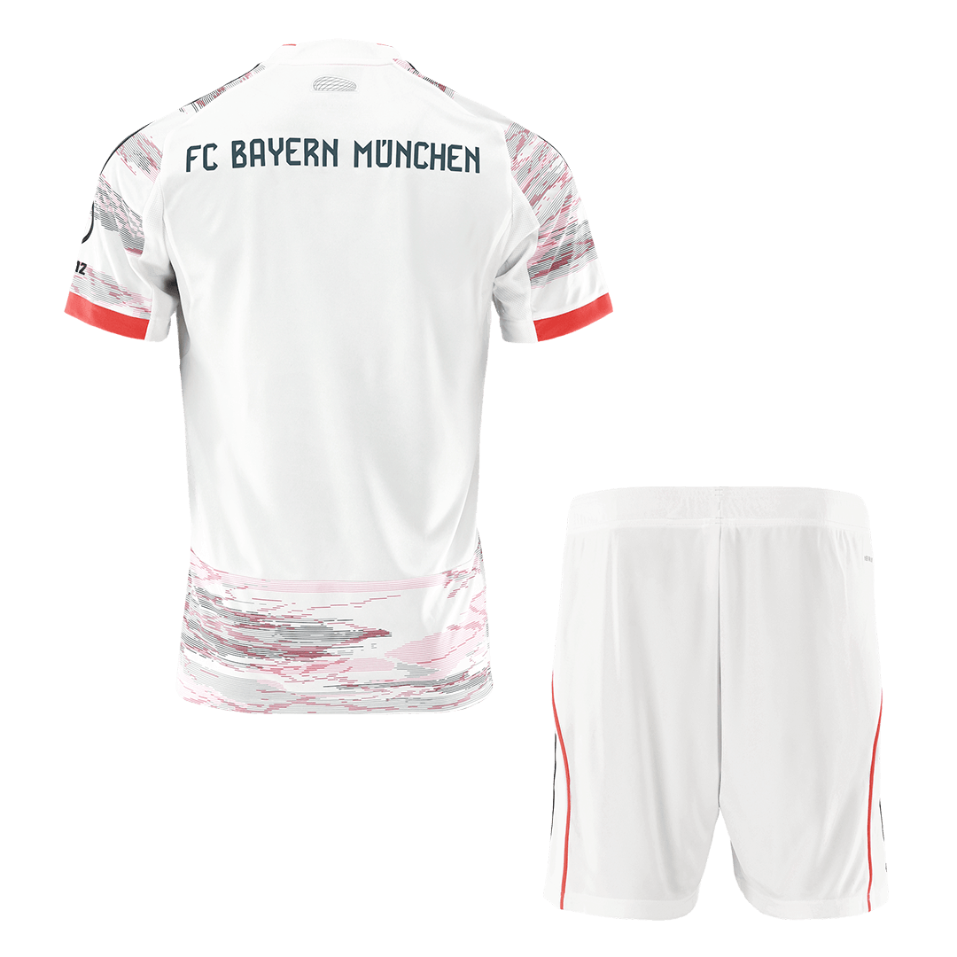 Bayern Munich Away Soccer Jersey Kit(Jersey+Shorts) 2025/26 White