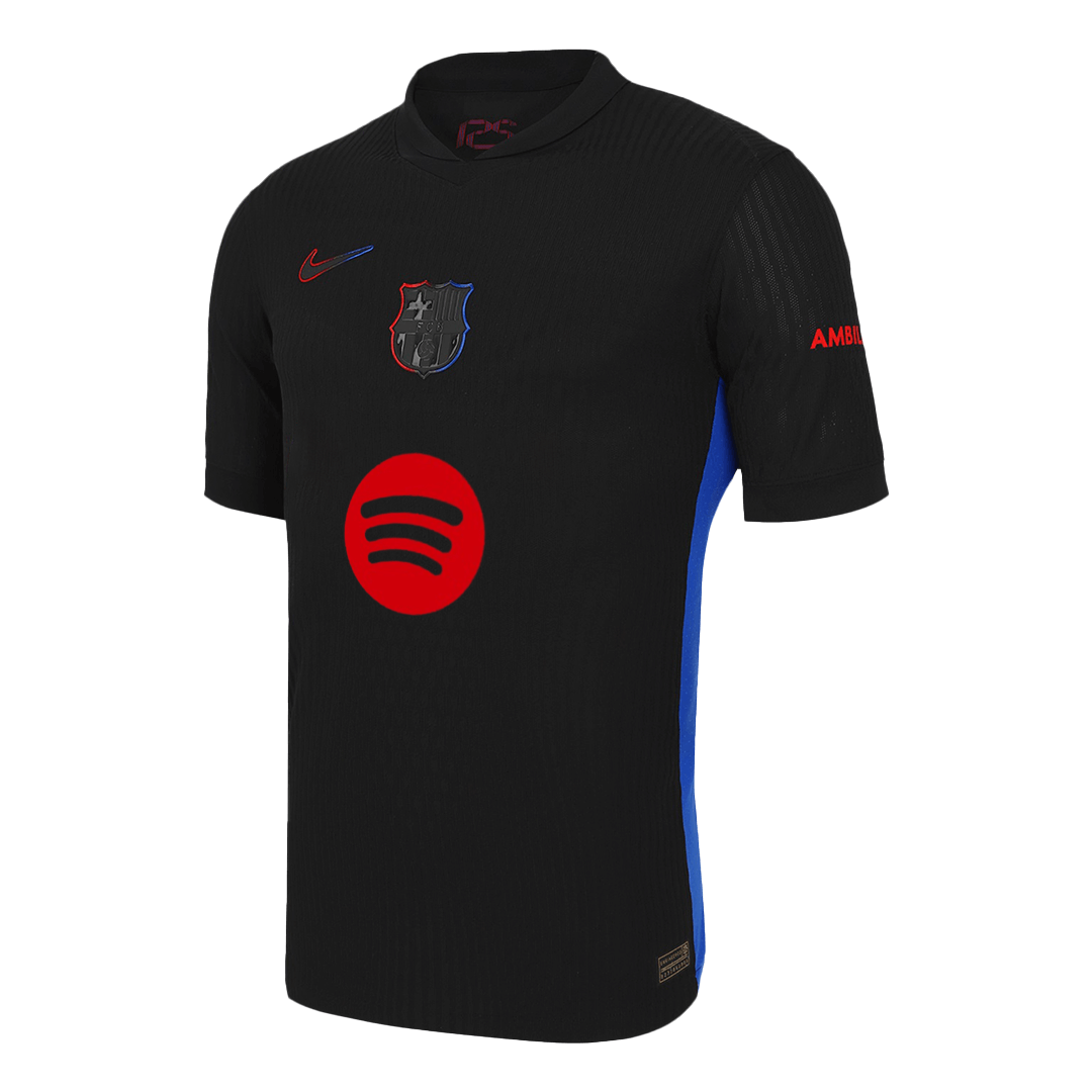 Authentic RAPHINHA #11 Barcelona Soccer Jersey Away Shirt 2024/25 - UCL (Spotify Logo Without Text)