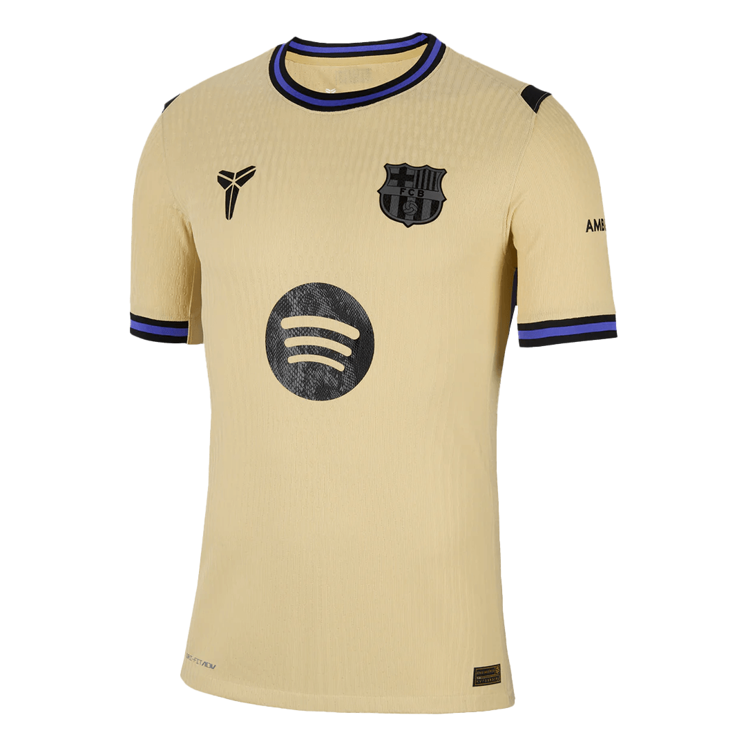 F.DE JONG #21 Barcelona Away Authentic Soccer Jersey 2025/26 - UCL