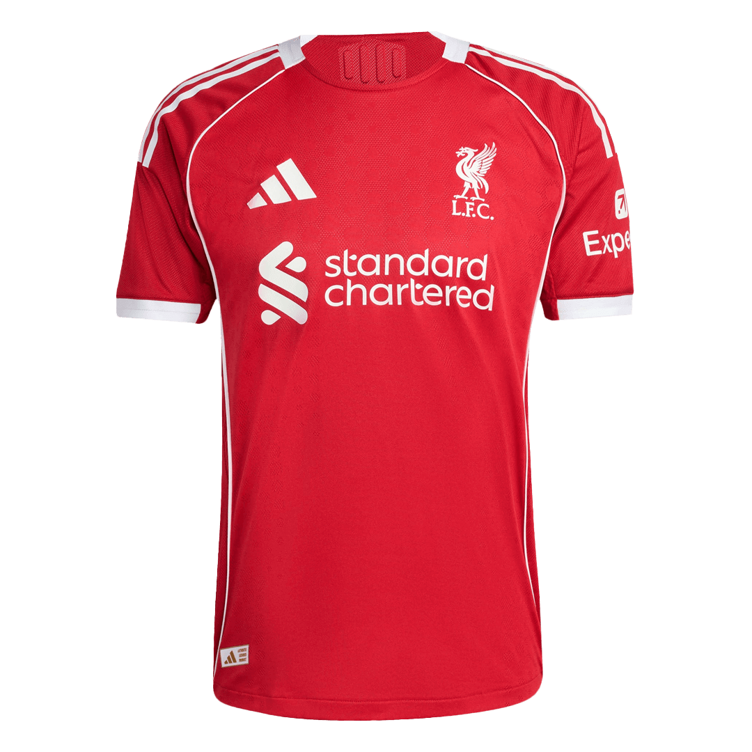 KERKEZ #6 Liverpool Home Authentic Soccer Jersey 2025/26