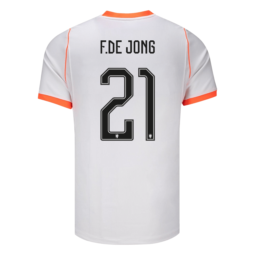 F.DE JONG #21 Netherlands Away Soccer Jersey World Cup 2026