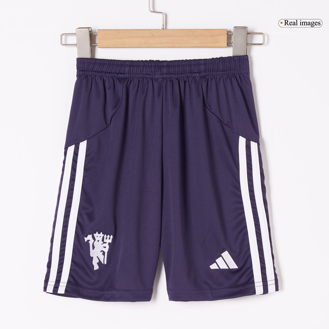 Manchester United Away Kids Soccer Jerseys Full Kit 2025/26