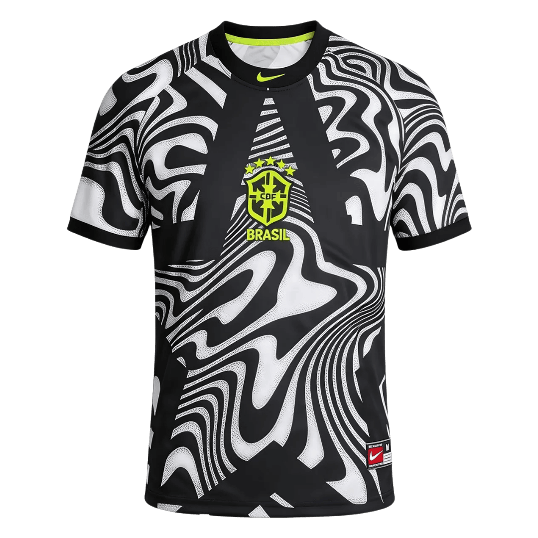 Brazil Hollywood Goalkeeper Jersey World Cup 2026 Black&White