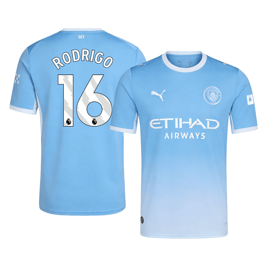 RODRIGO #16 Manchester City Home Soccer Jersey 2026/27