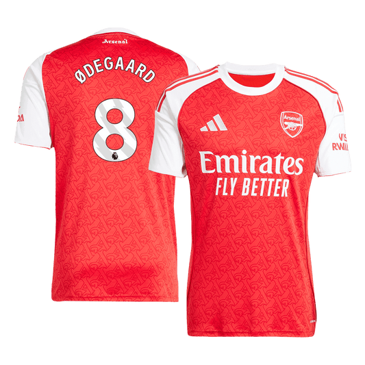 Arsenal ØDEGAARD #8 Home Soccer Jersey 2025/26
