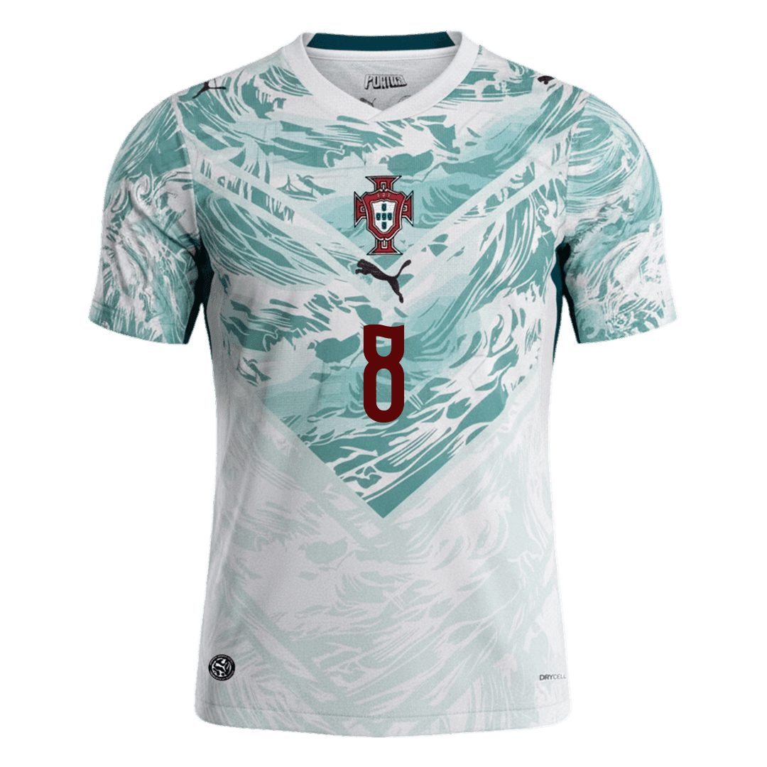 B.FERNANDES #8 Portugal Away Soccer Jersey World Cup 2026