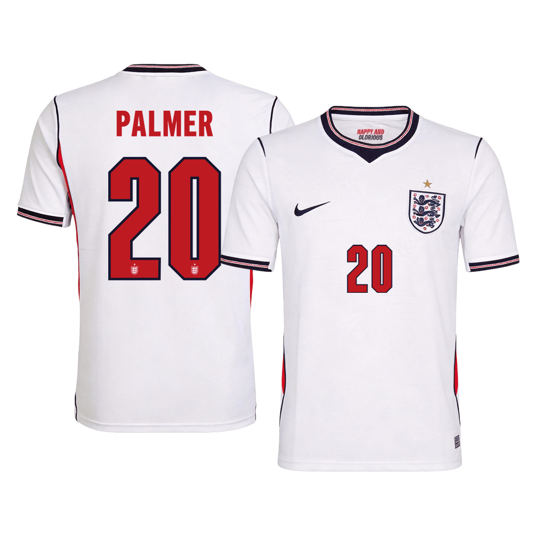 PALMER #20 England Home Soccer Jersey World Cup 2026