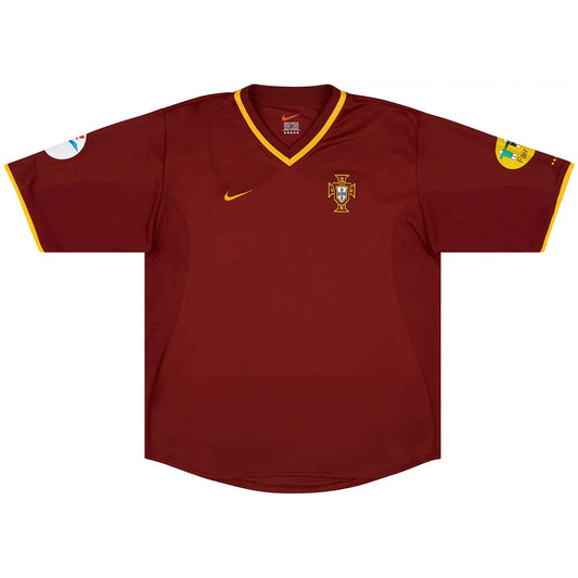 Retro Soccer Jersey Portugal Home Euro Cup 2000