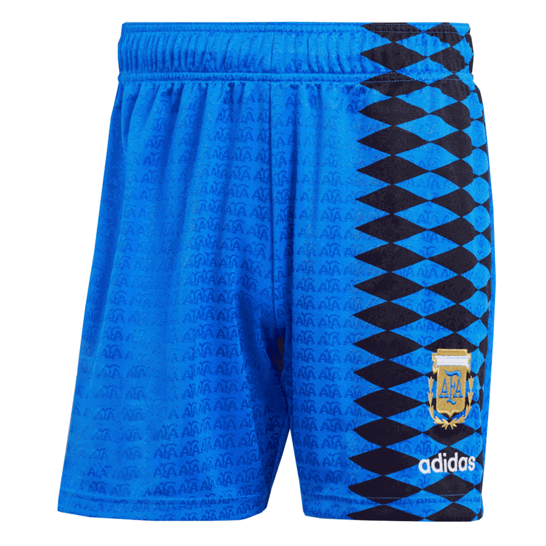Retro Argentina Away Soccer Shorts 1994