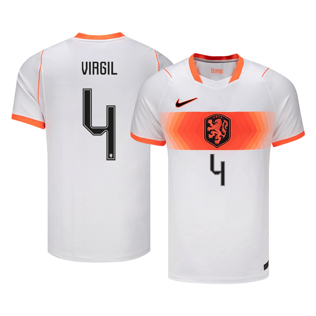 VIRGIL #4 Netherlands Away Soccer Jersey World Cup 2026