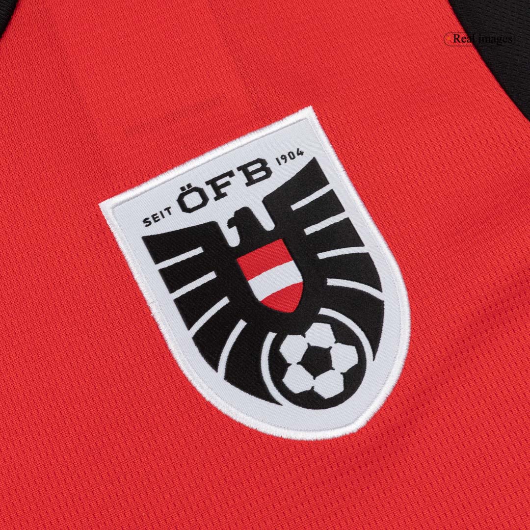BAUMGARTNER#19 Austria Home Soccer Jersey World Cup 2026 Red