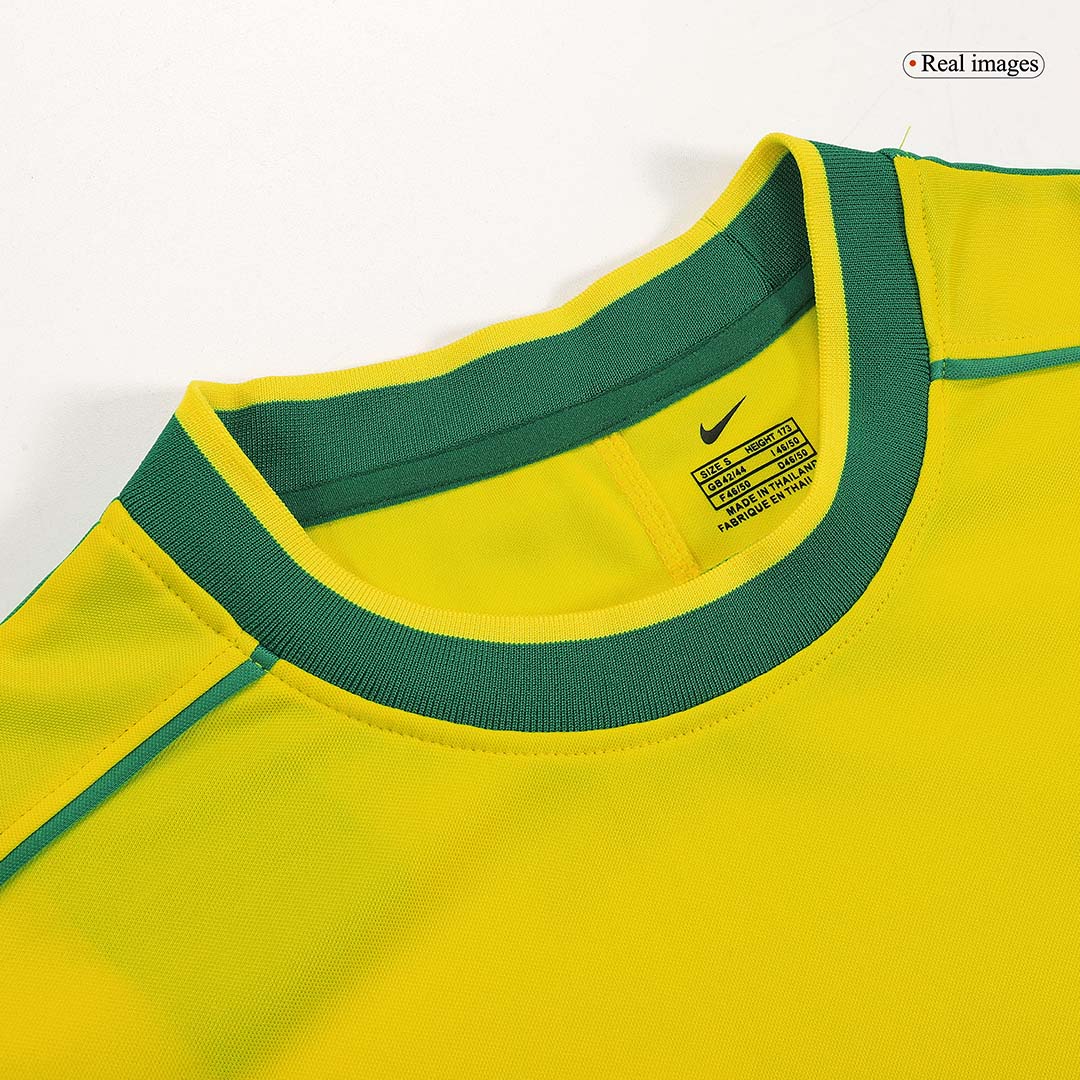 RONALDO #9 Retro 1998 Brazil Home Soccer Jersey - World Cup