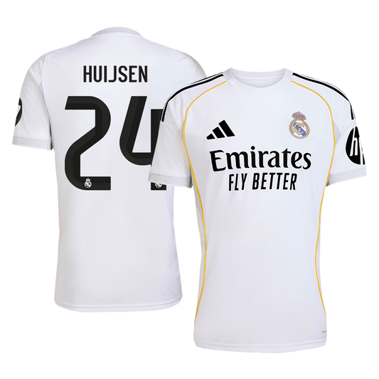 HUIJSEN #24 Real Madrid Home Soccer Jersey 2025/26