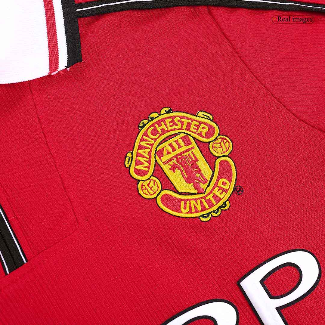 Retro Soccer Jersey Manchester United Home Long Sleeve 1998/99