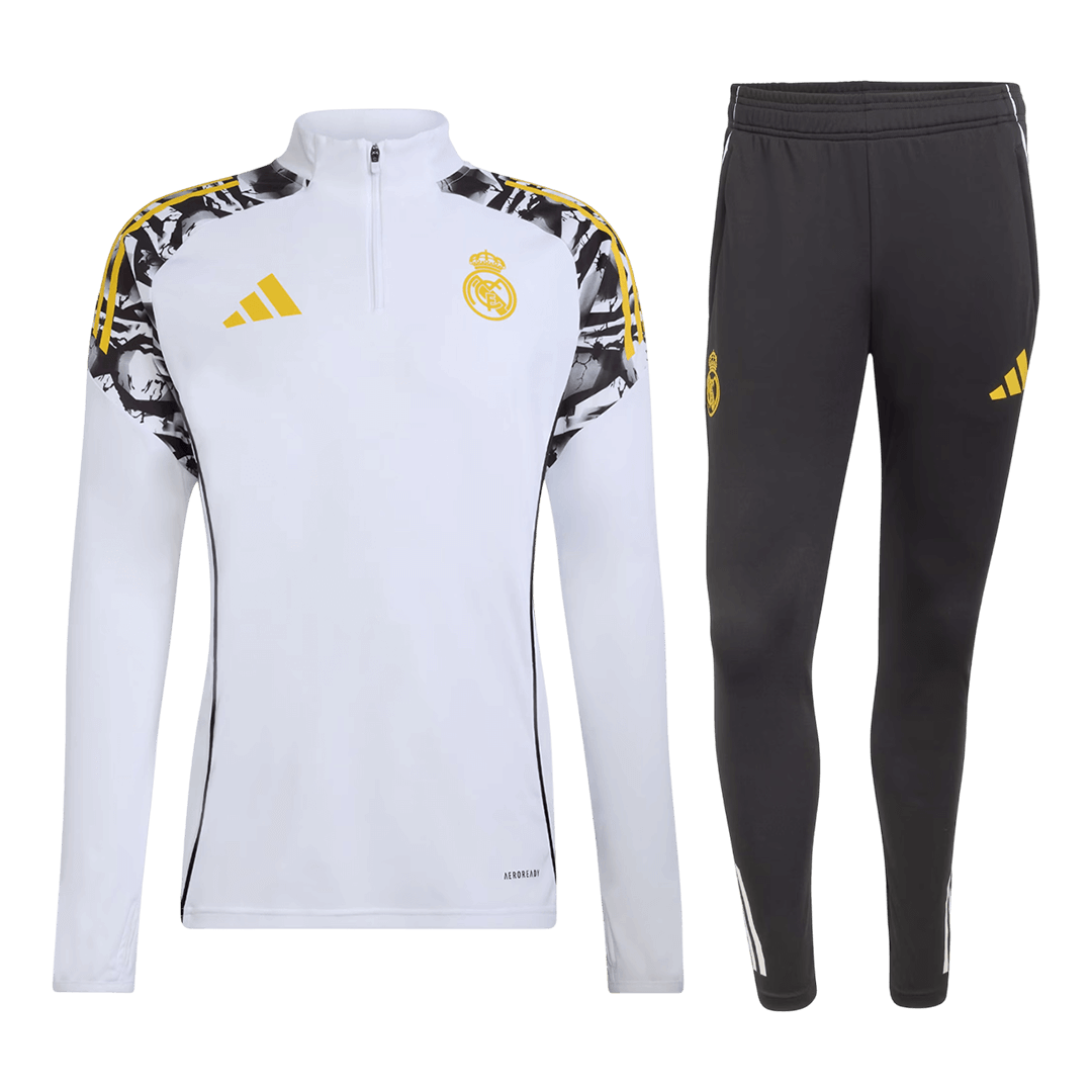 Real Madrid x MARVEL Zipper Sweatshirt Kit(Top+Pants) 25/26 White