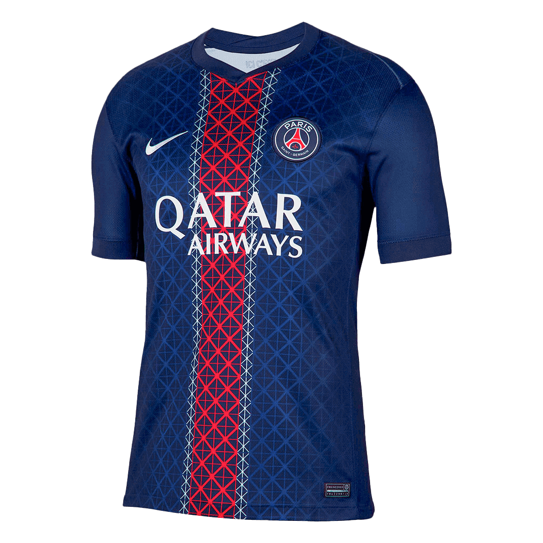 KVARATSKHELIA #7 PSG Home Soccer Jersey 2025/26