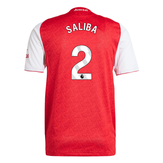 Arsenal Authentic  SALIBA #2 Soccer Jersey 2025/26