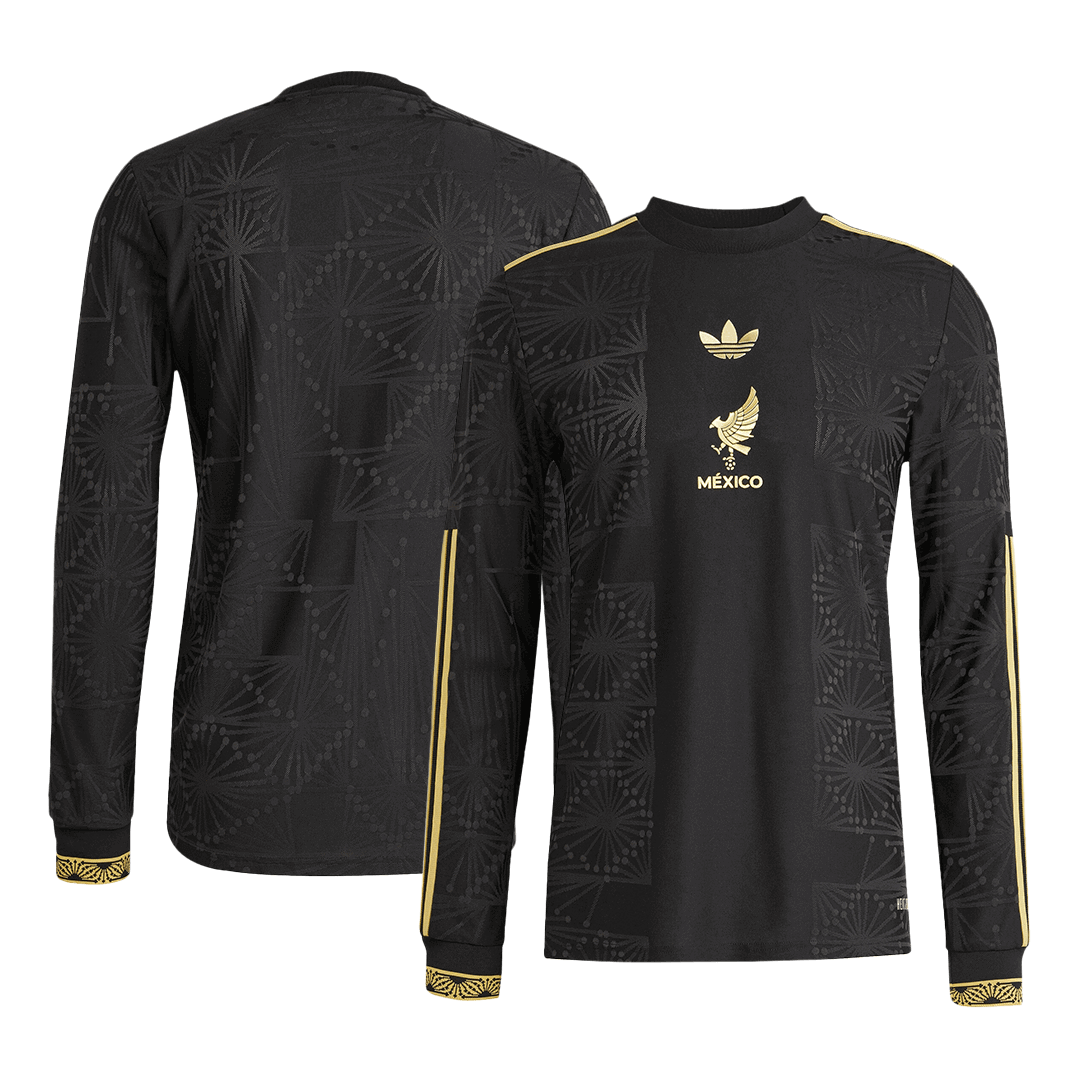 Authentic Mexico Long Sleeve Jersey - Gold Cup Third Away Football Shirt 2025