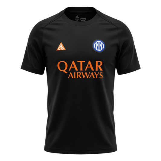 Inter Milan Pre-Match Soccer Jersey 2025/26 Black