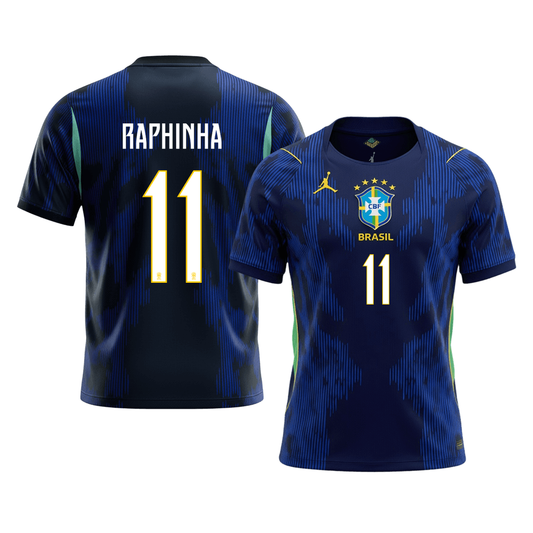 RAPHINHA #11 Brazil Away Soccer Jersey World Cup 2026