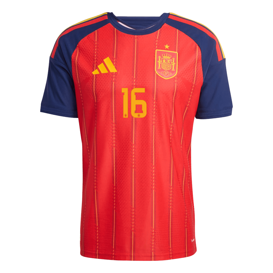 RODRIGO #16 Spain Home Player Version Jersey World Cup 2026