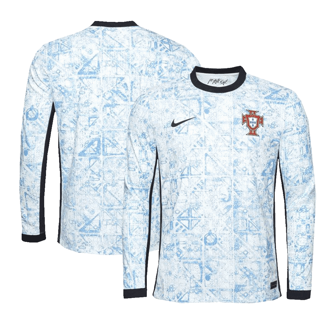Authentic Portugal Away Long Sleeve Soccer Jersey Euro 2024