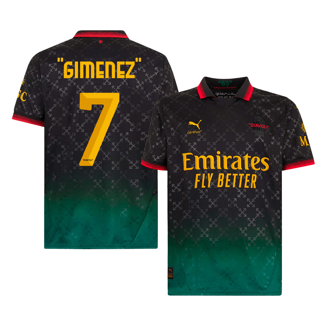 AC Milan GIMENEZ  #7 Fourth Away Soccer Jersey 2024/25