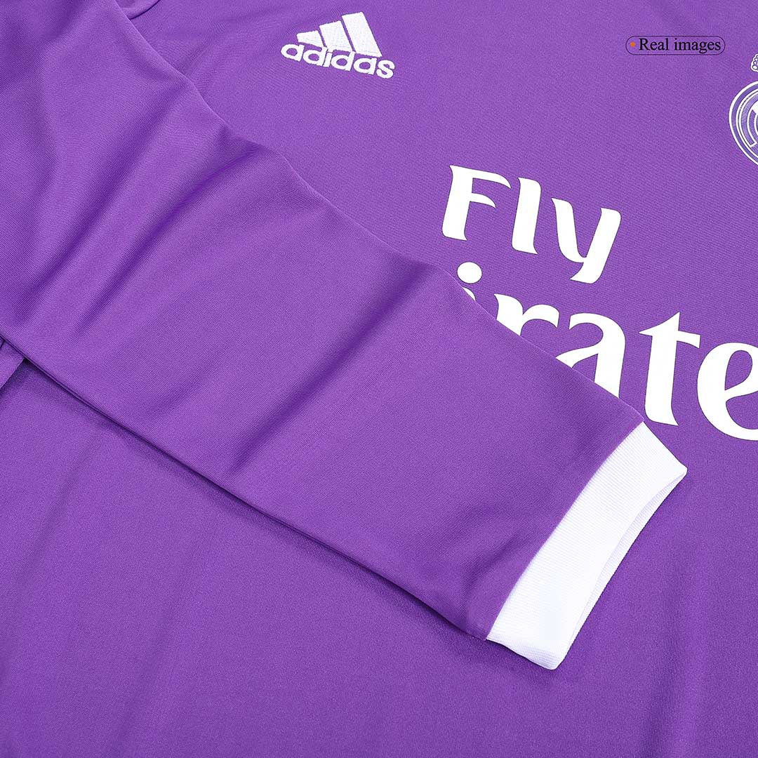 BENZEMA #9 Real Madrid Retro Jersey Away Long Sleeve Soccer Shirt 2016/17