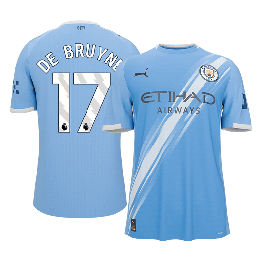 DE BRUYNE #17 Manchester City Home Soccer Jersey 2025/26