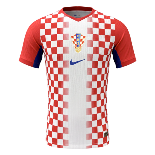 Player Version Croatia Home Soccer Jersey World Cup 2026 Red&White