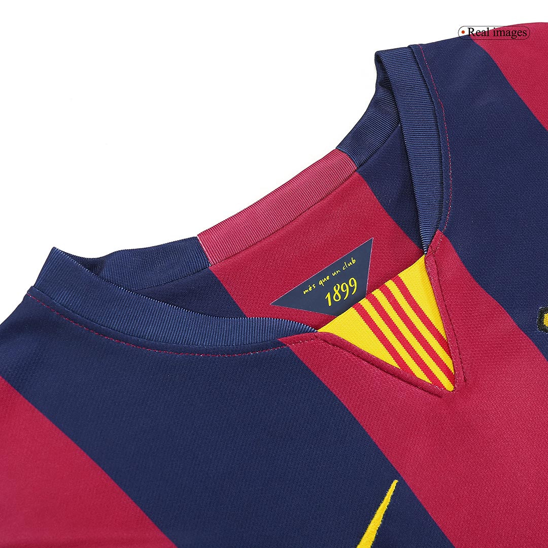 NEYMAR JR #11 Barcelona Retro Jersey Home Soccer Shirt 2014/15