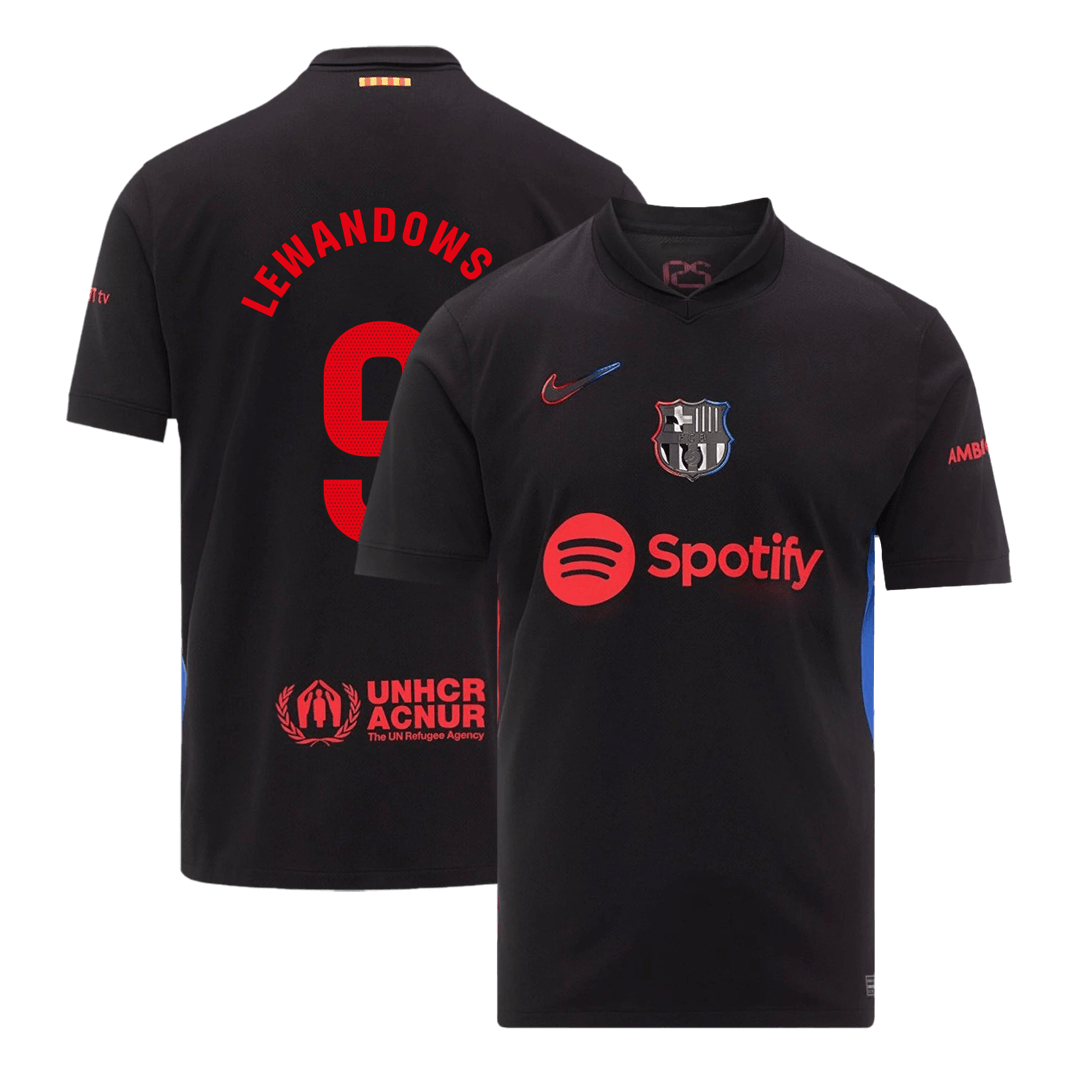 Barcelona LEWANDOWSKI #9 Soccer Jersey Away Custom Shirt 2024/25