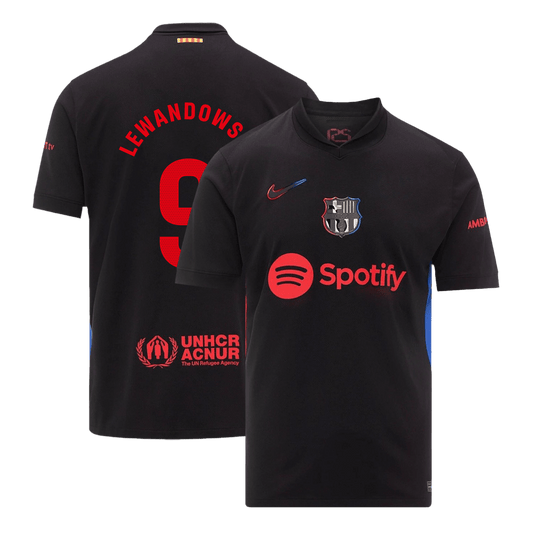 Barcelona LEWANDOWSKI #9 Soccer Jersey Away Custom Shirt 2024/25