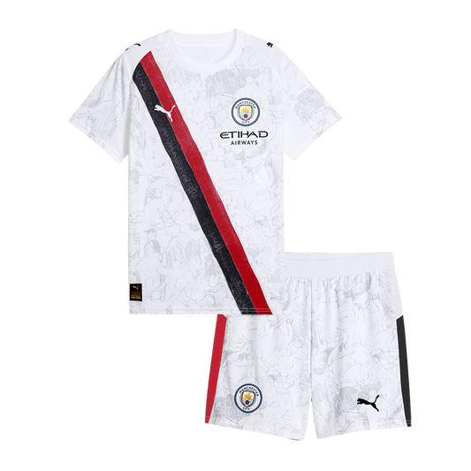 Manchester City Kids Soccer Jerseys Kit World Cup 2025/26