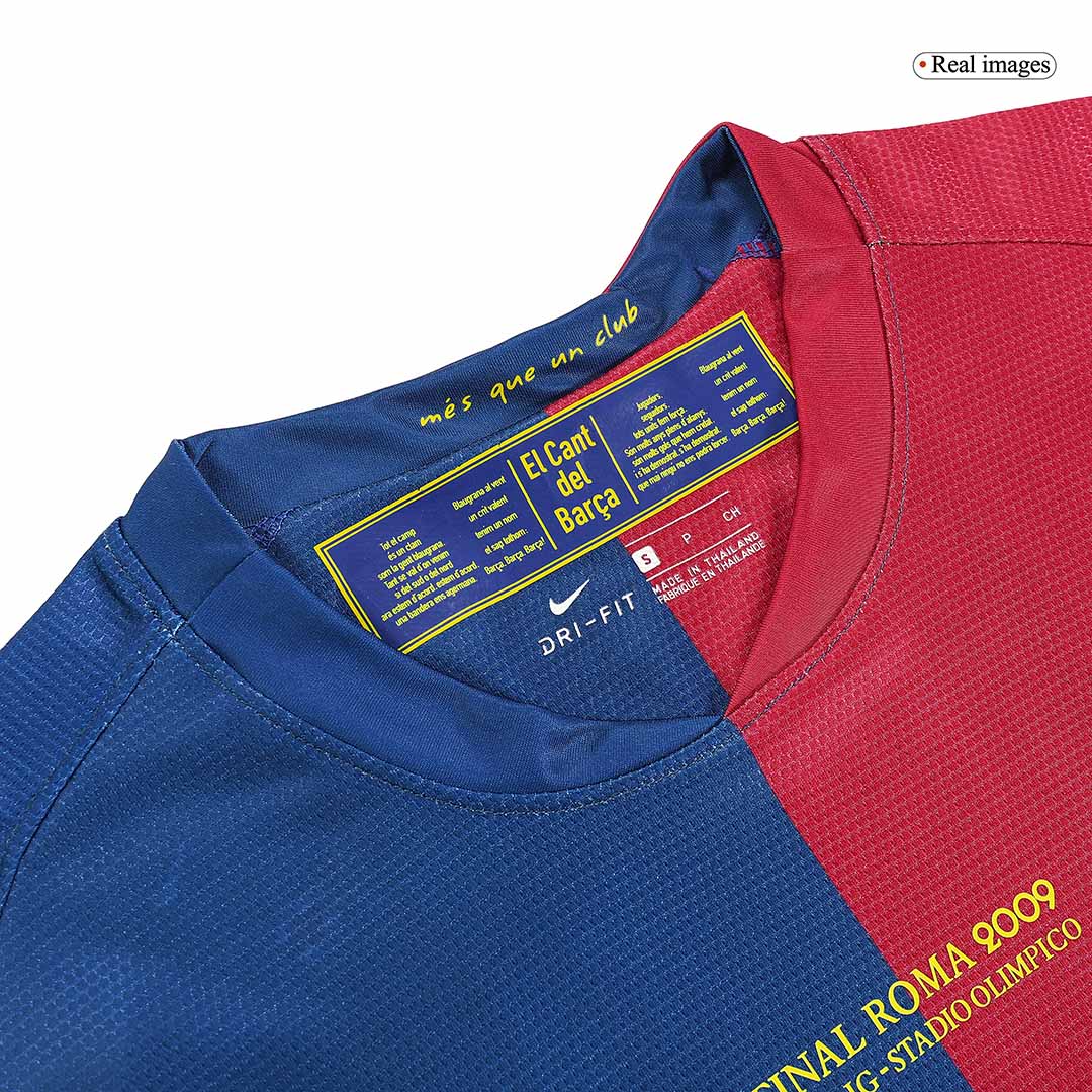 Retro Jersey A.INIESTA #8 Barcelona Retro Jersey Home Soccer Shirt 2008/09 UCL Final