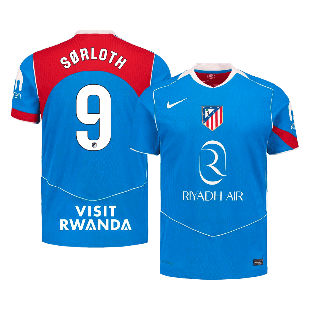 SØRLOTH #9 Atletico Madrid Third Away Player Version Jersey 2025/26