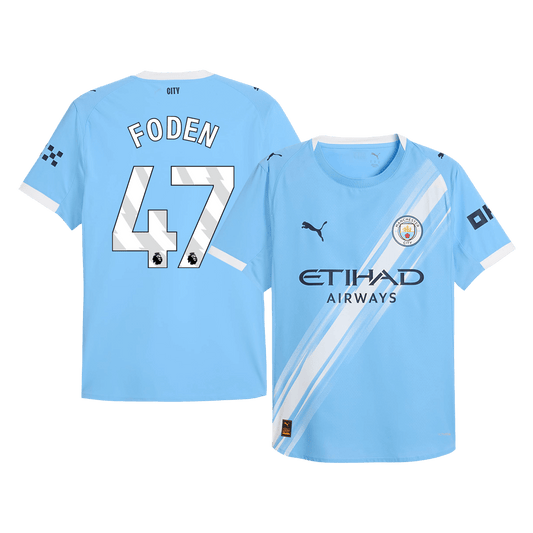 FODEN #47 Manchester City Home Player Version Jersey 2025/26