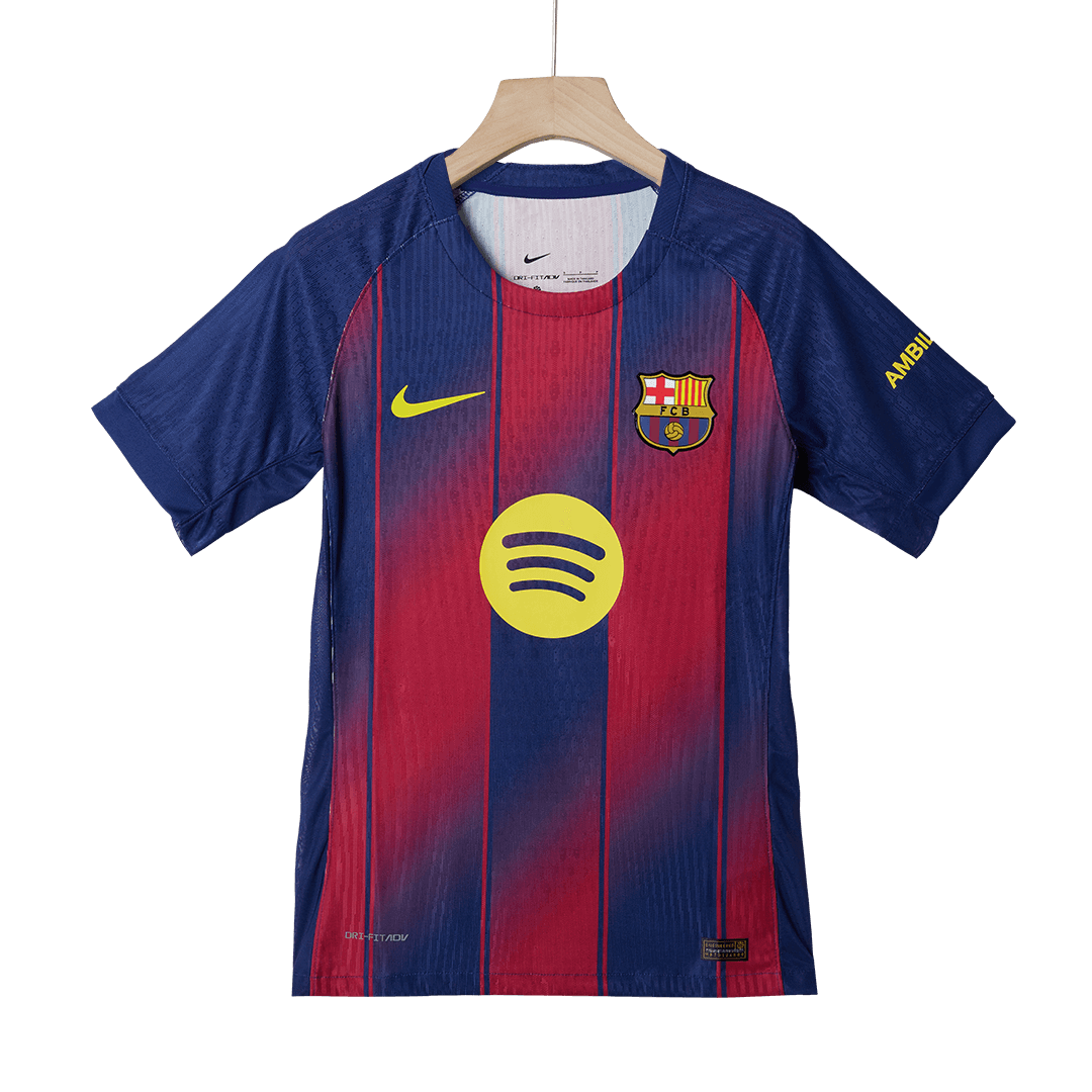LEWANDOWSKI #9 Barcelona Home Authentic Soccer Jersey 2025/26