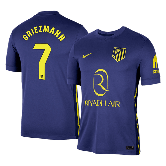 GRIEZMANN #7 Atletico Madrid Soccer Jersey Away Custom Shirt 2025/26