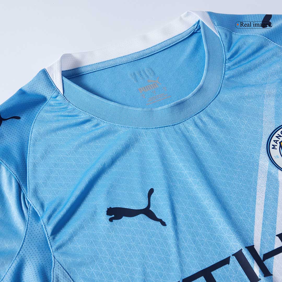 HAALAND #9 Authentic Manchester City Home Soccer Jersey 2025/26 Blue Jersey - Club World Cup