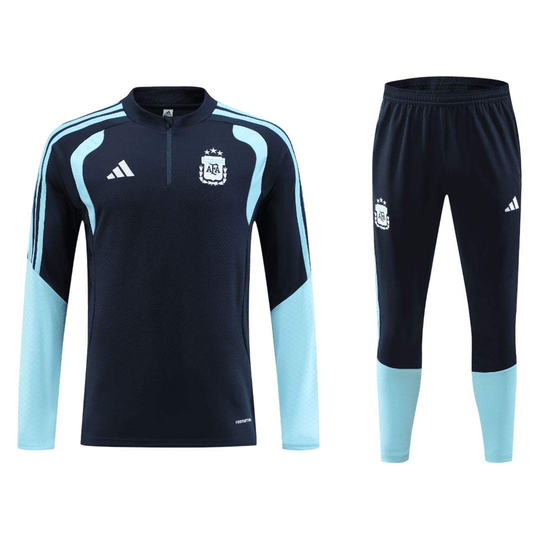 Argentina 1/4 Zip Tracksuit 2026 Kids Navy