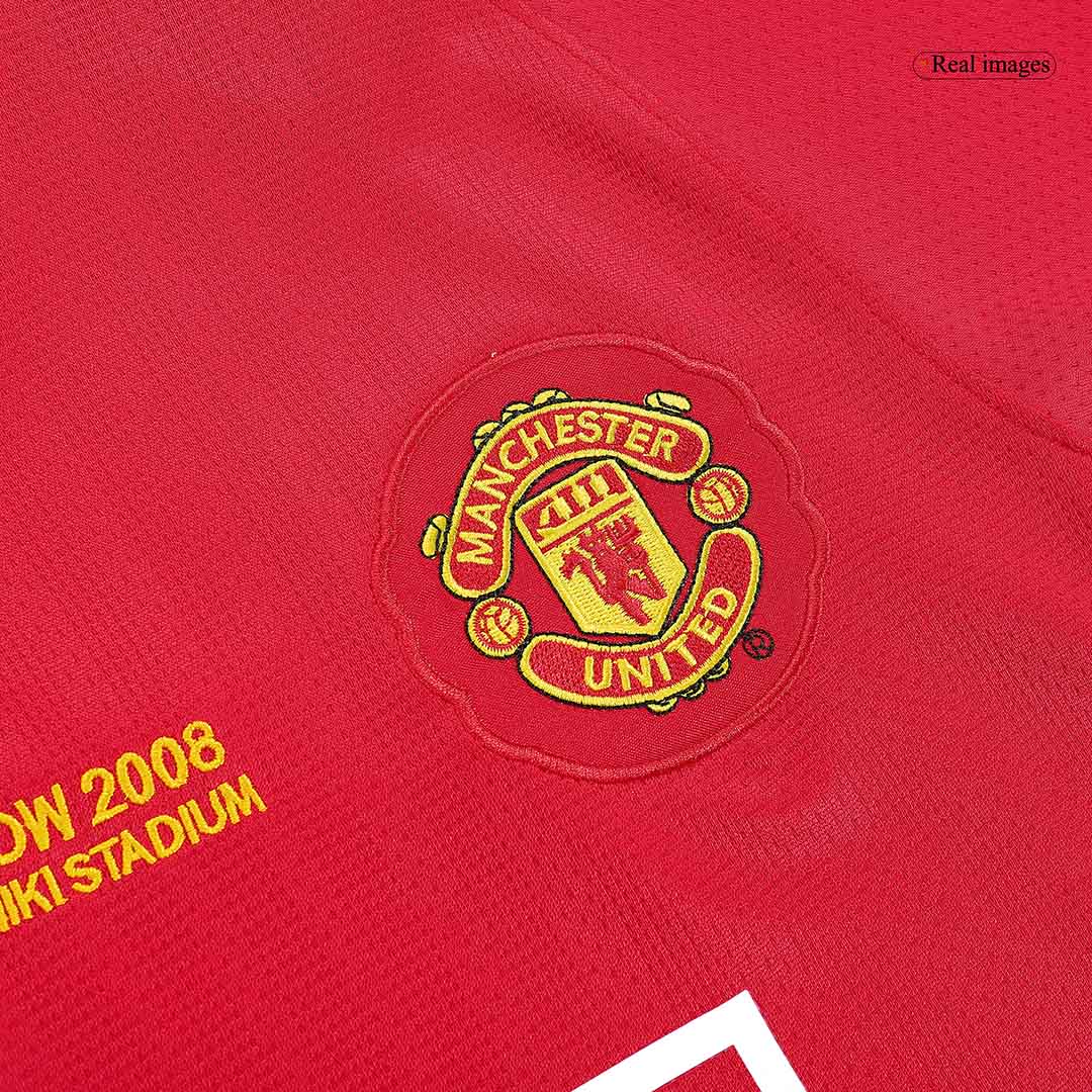 Manchester United RONALDO #7 Retro Jersey Home Soccer Shirt 2007/08 - UCL Final