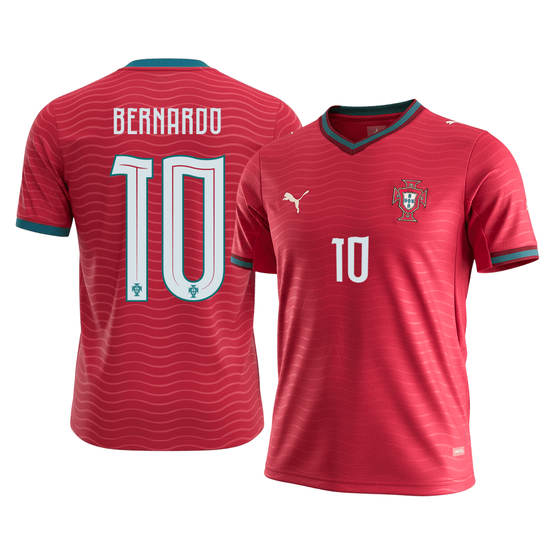 BERNARDO #10 Portugal Home Soccer Jersey World Cup 2026