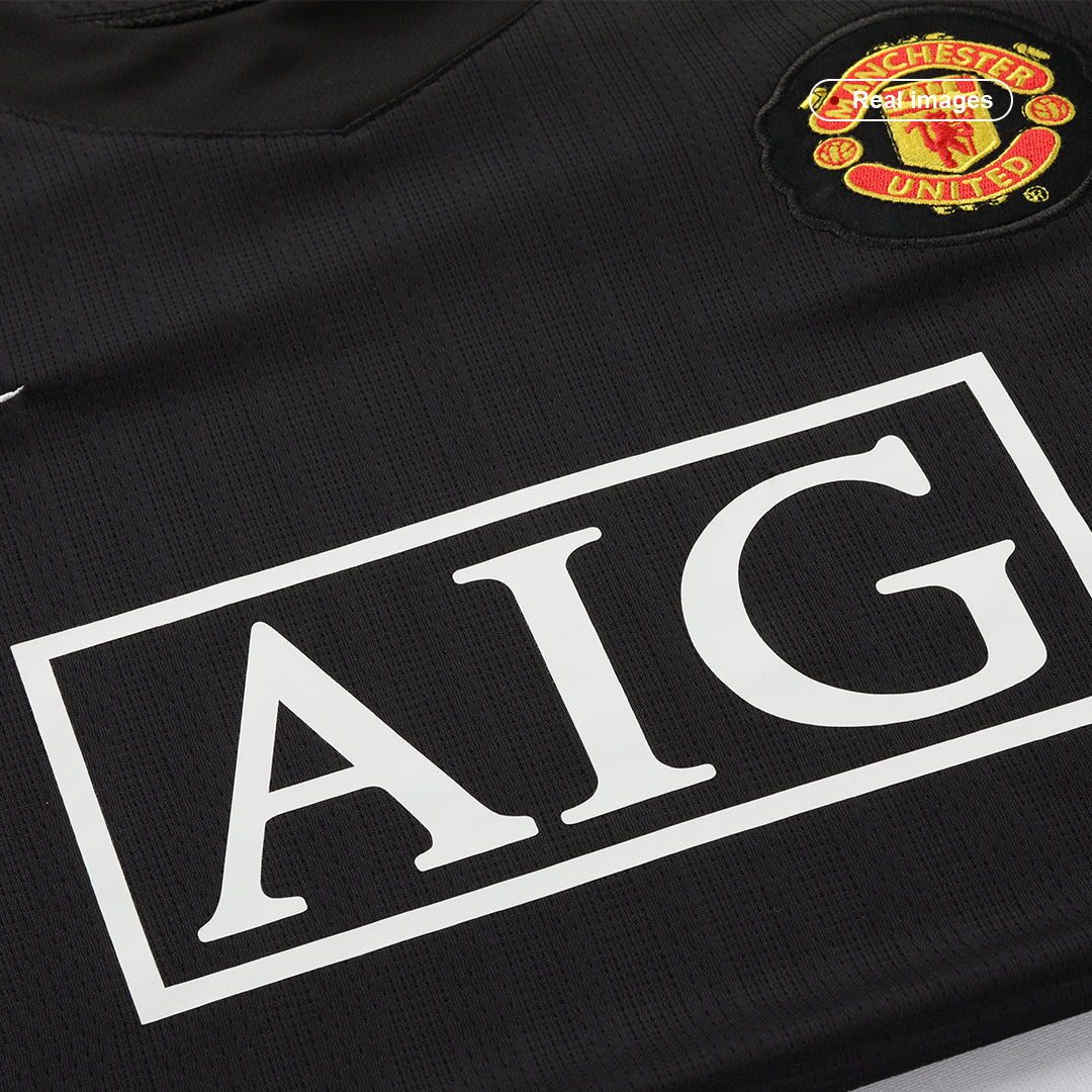 SCHOLES #18 Manchester United Retro Jersey Away Soccer Shirt 2007/08