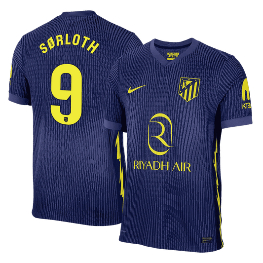 SØRLOTH #9 Atletico Madrid Away Player Version Jersey 2025/26