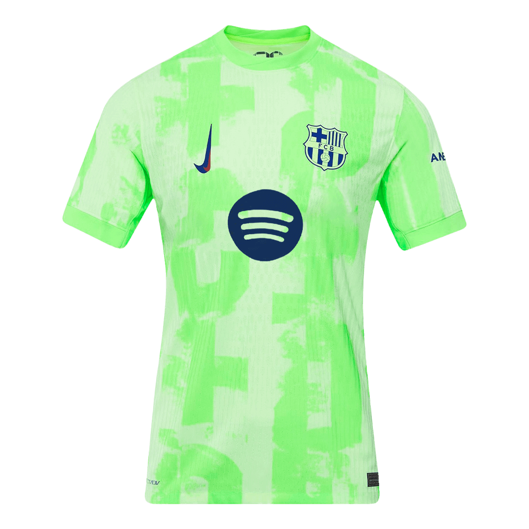 Authentic LEWANDOWSKI #9 Barcelona Third Away Soccer Jersey 2024/25 - UCL¡ꡧSpotify Logo Without Text¡ê?
