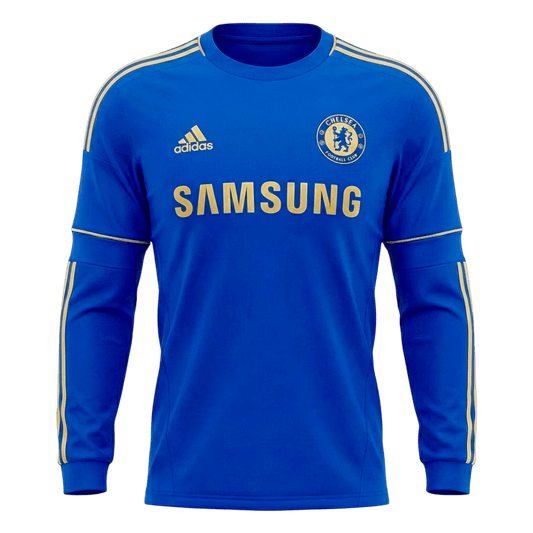 Retro Soccer Jersey Chelsea Home Long Sleeve 2012/13