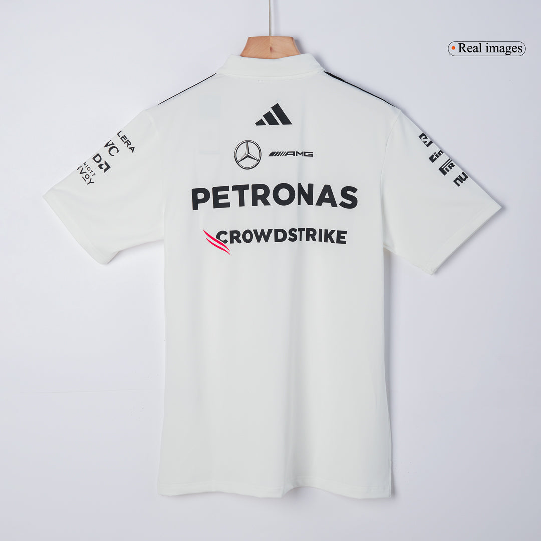 Mercedes AMG Petronas F1 2025 Team Polo White