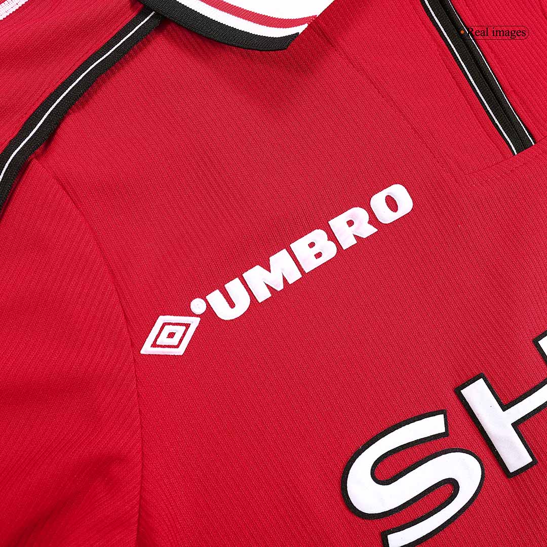 Retro Soccer Jersey Manchester United Home Long Sleeve 1998/99